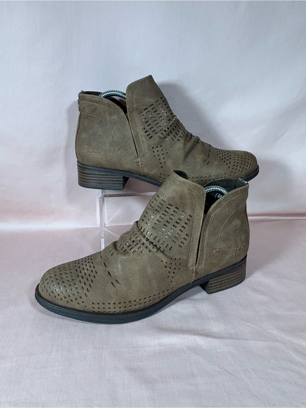 Blowfish Malibu Venom Brown Vegan Women's Booties Size 10
